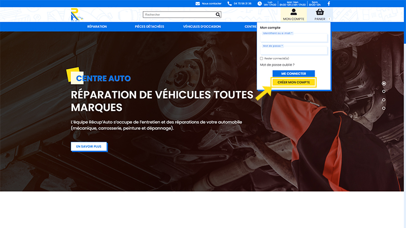 Comment créer un compte