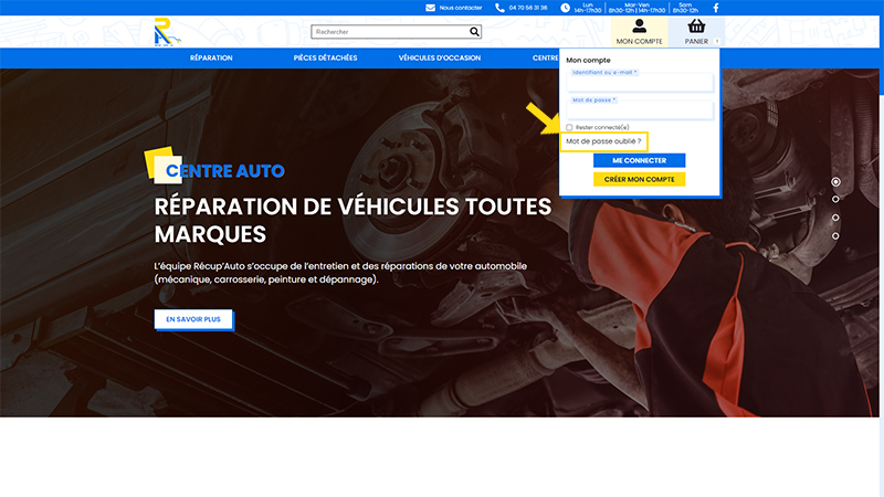 J'ai perdu mon mot de passe, comment le récupérer