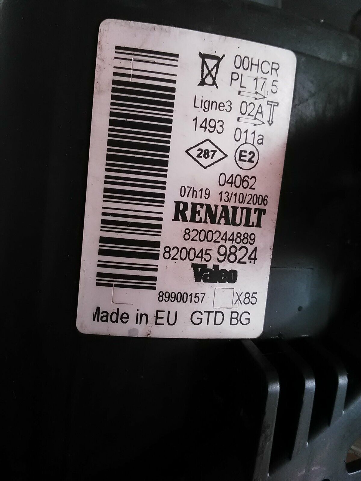 Phare avant gauche RENAULT Clio 3 Phase 1 (2005-2007) Ref : 8200244889 – Image 4