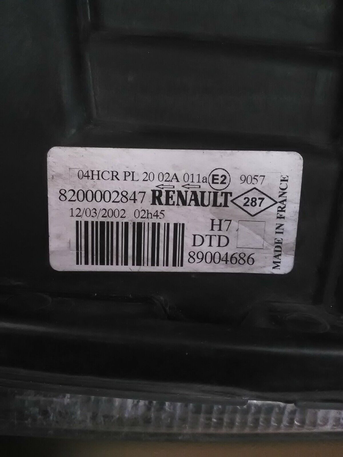 Phare avant droit RENAULT Laguna 2 Phase 1 (2001-2005) Ref : 8200002847 – Image 6