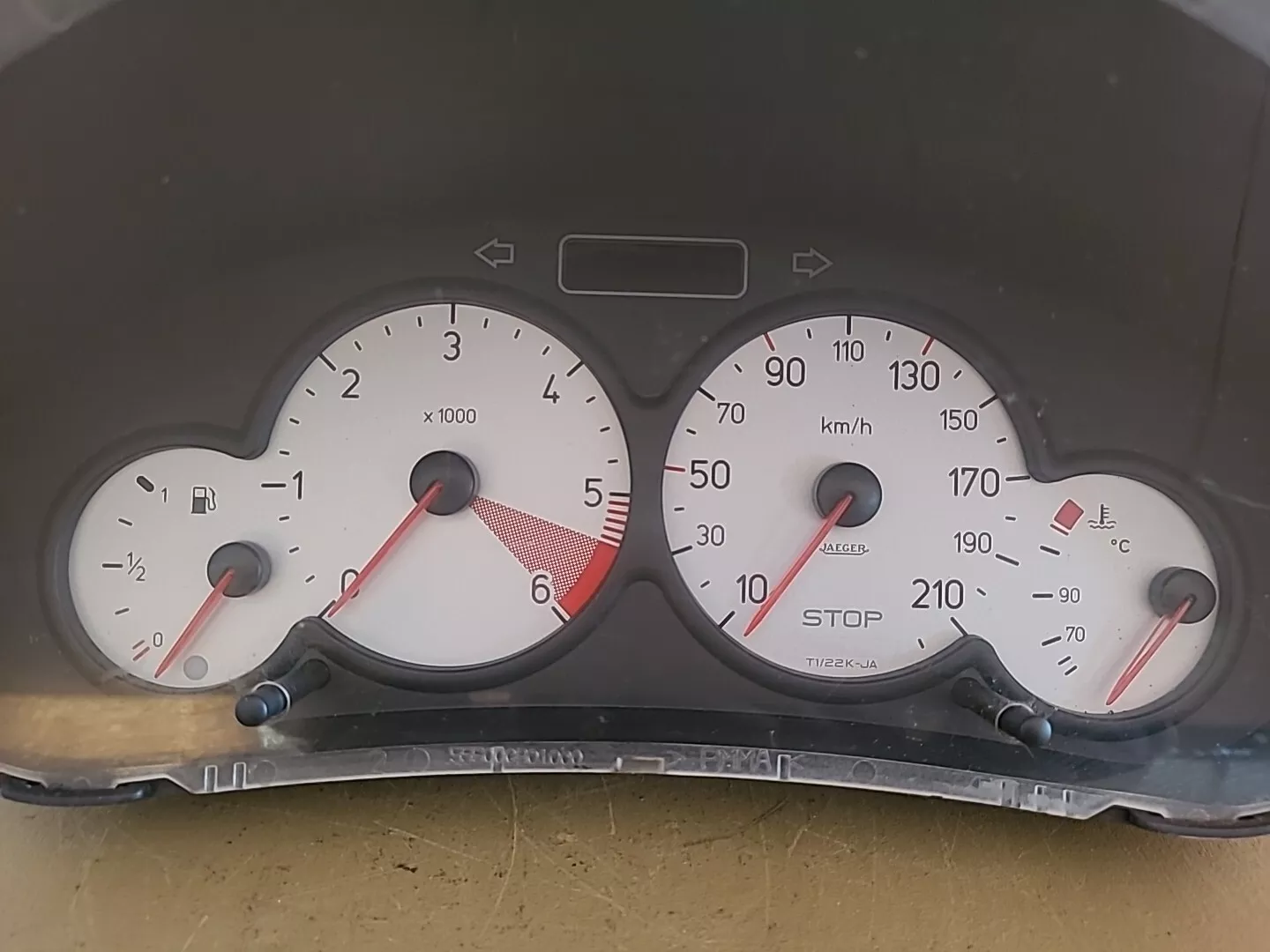 Compteur de vitesse PEUGEOT 206 (1998-2009) 1.4 HDI Ref : 9656696280 – Image 2