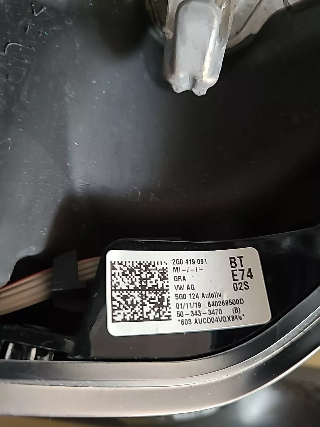 Volant en cuir avec commandes VOLKSWAGEN Polo 6 Phase 1 (2017-2021) Ref : 2G0419091 – Image 5