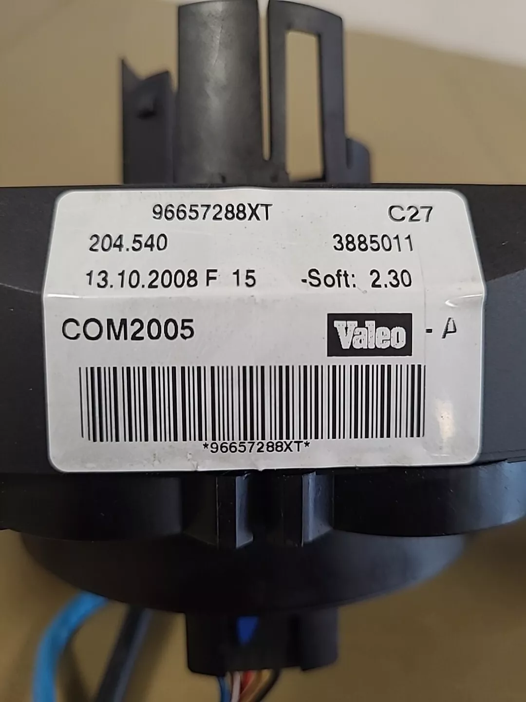 Com2000 Valeo PEUGEOT 207 1 Phase 1 (2006-2009) Ref : 96657288XT – Image 7