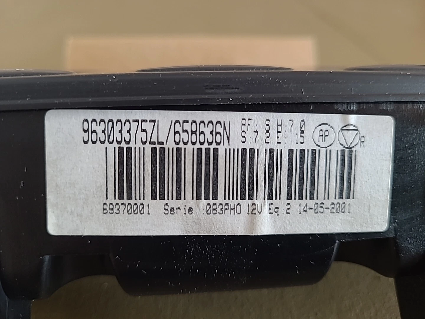 Commande de chauffage PEUGEOT 406 Phase 2 (1999-2004) Ref : 96303375ZL – Image 4