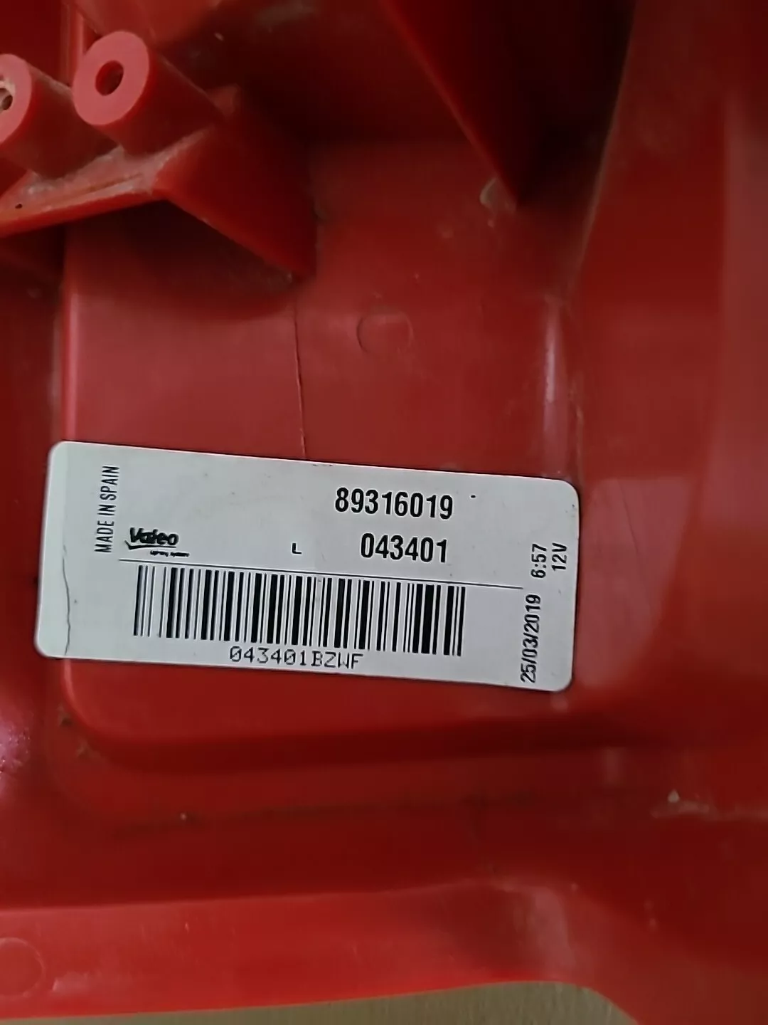 Feu arrière gauche OPEL Vivaro 1 Phase 2 (2006-2014) Ref : 89316019 – Image 4