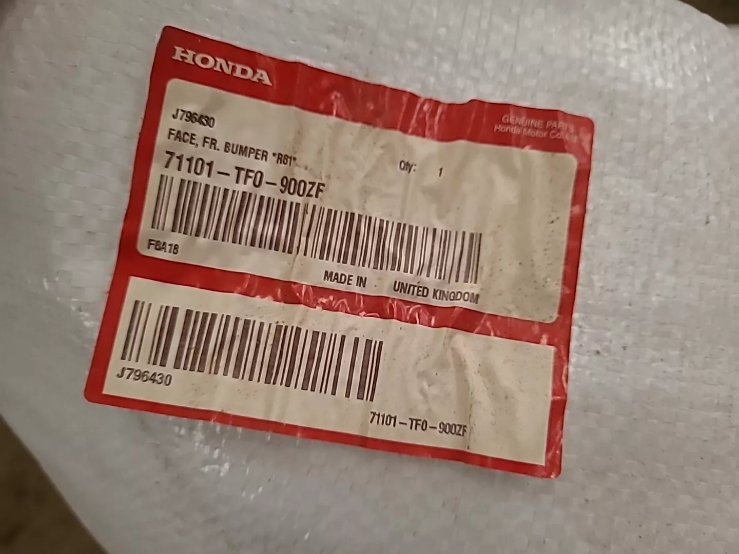 Pare-choc avant HONDA Jazz 3 (2015-2021) Ref : 71101-TF0-900ZF – Image 15