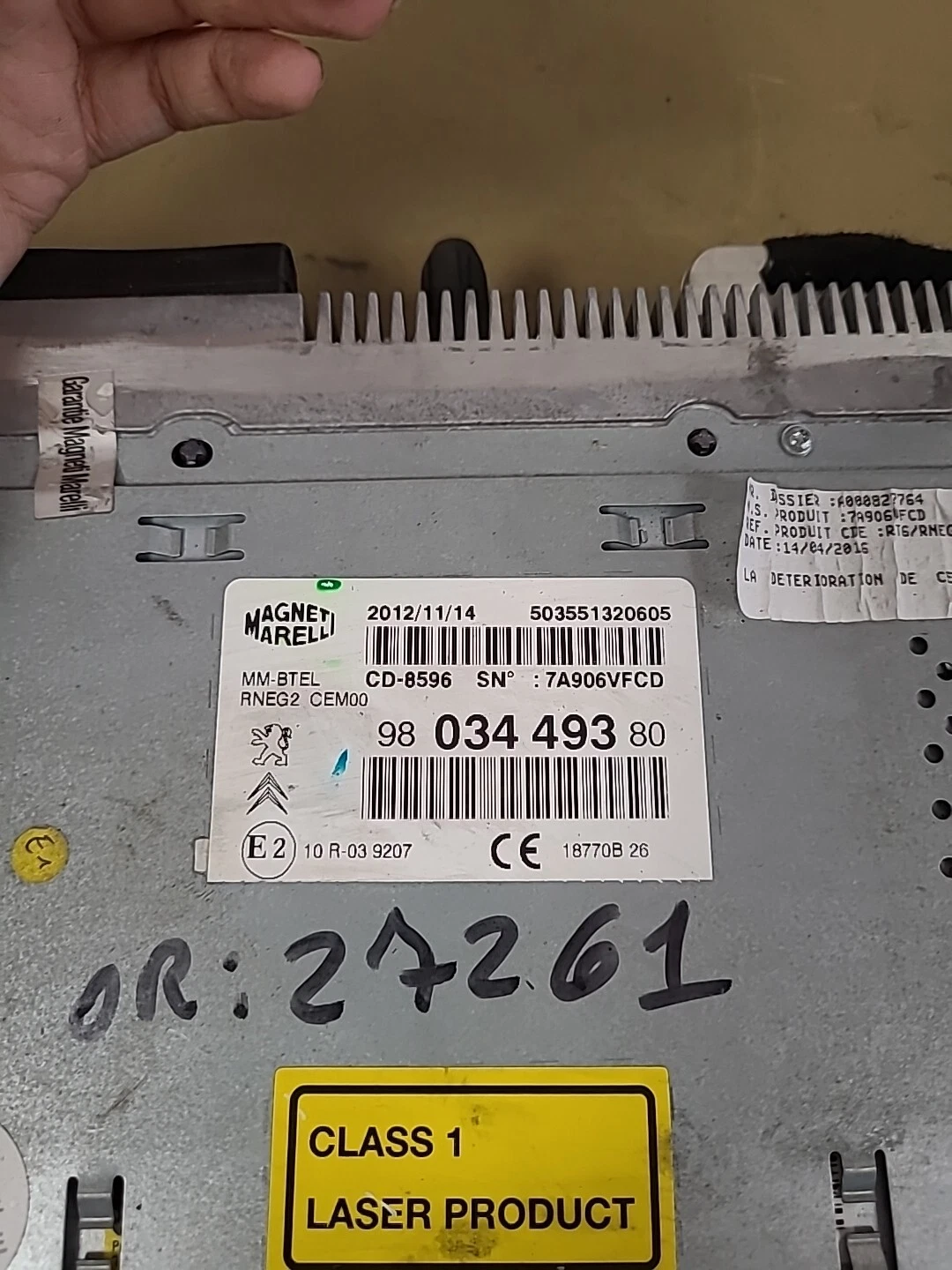Kit autoradio GPS Multimédia Bluetooth CITROËN C4 2 (2010-2022) Ref : 9803449380 – Image 15